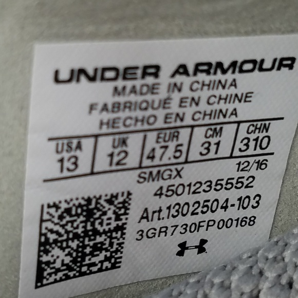 Under Armour Mens Threadborne Shift Shoes Size 13‎ - Picture 6 of 8